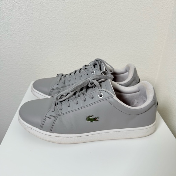 Lacoste Light Gray Sneakers Men’s Size 8.5 - Picture 1 of 9